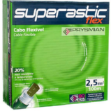 Cabo Flexível 2,5mm 100Metros Preto Superastic Flex
